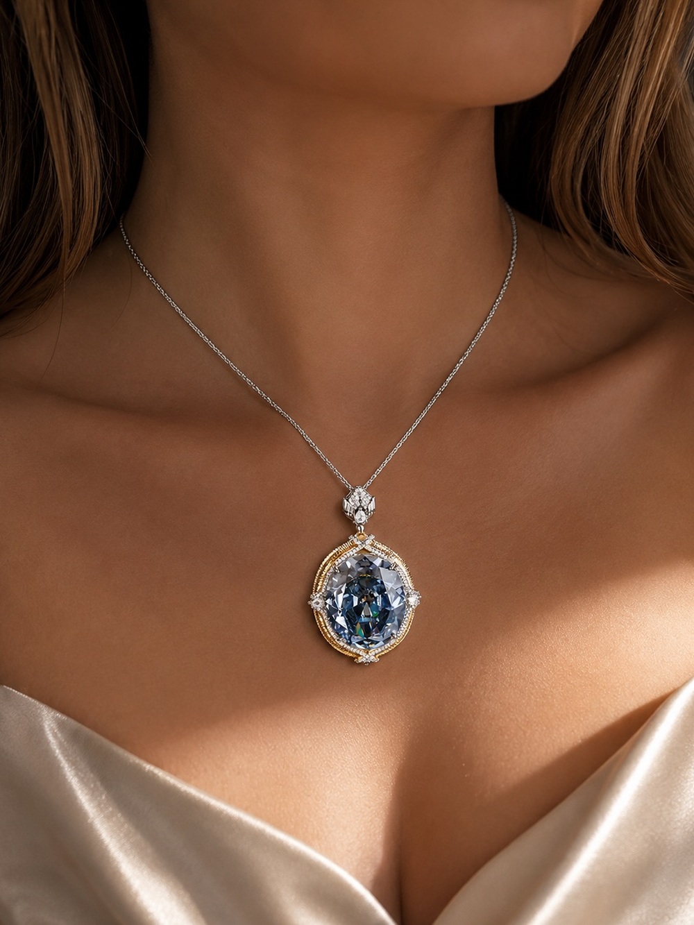 ‼️PRICE IS FIRM ‼️14k 60ct Blue Spinel Pendant - Picture 4 of 13
